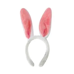 Ободок "Зайка", белый/розовый /6230779