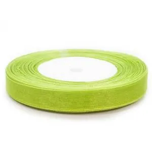 Лента Органза Зеленый травяной 1,2см*22,86м F014-48/1098