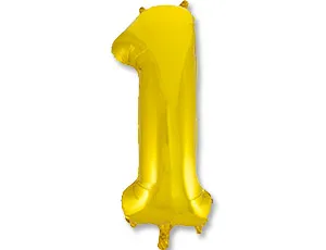 Цифра "1" - золото 40" / Китай