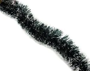 Мишура зеленая с белыми кончиками НУ-6516