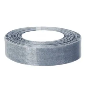 Лента Органза 2.5 см.*22.85 м Серебро / О251059