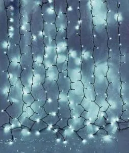 Световой дождь черная нить 1,5*1 м. 671626,671630,671629,671628,671625