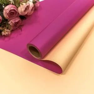 Пленка матовая Малиновый/Оранжево-желтый 0,58*10 м. / 1304/36