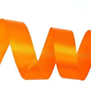 Лента атлас оранжевый 7 мм*22,85 м