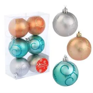 Набор шаров d-6 см."Узор" 