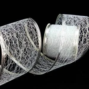 Лента армированная с бортом Сетка Белая / 6,3мм*900 см