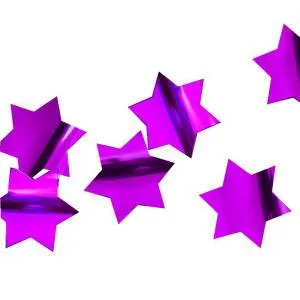 Конфетти для шаров "Звезда лиловая" d=3 см., 30 гр.