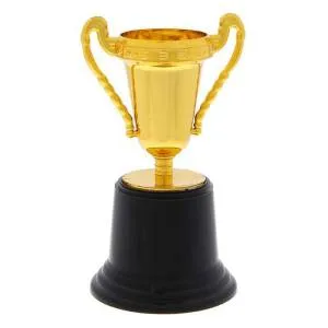 Кубок спортивный пластиковый Золотой 12,5см