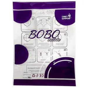 Deco Bubble BOBO Сфера 18"/46 cм б/p, фиолет уп. (Россия)/1204-1649/9122018