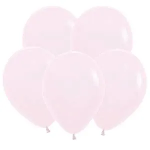 12" Матовый нежно-розовый пастель 12 шт (Колумбия)