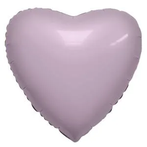 Сердце фольга Орхидея 45 см с гелием
