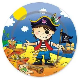 Тарелки "Маленький пират" 17 см 6 шт