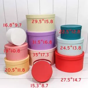 Коробка 29,5*15,8 см Круглая разноцветный микс