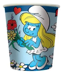 Стаканы бумажные "Приключения Смурфиков" 210 мл, 6 шт