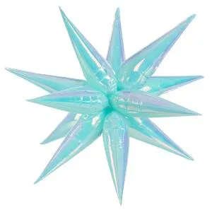 3d Звезда составная 40" Хамелеон, голубой перламутр (Китай) / 24914