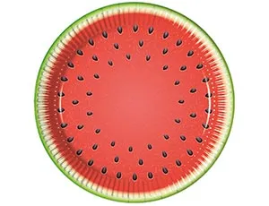 Тарелка  "Арбуз" 23 см. 8 шт./1502-3207
