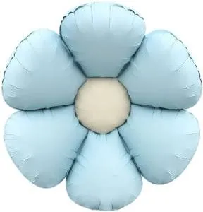24" Цветок Ромашка, нежно-голубой сатин (надув воздухом) / Китай 26282