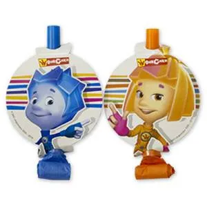 Язычок-гудок с карточкой "Фиксики" 8шт