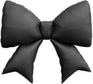 39" Бант, черный сатин / Китай 27064