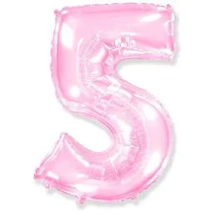 Цифра "5" - розовая в упак/ Flexmetal 1207-4766