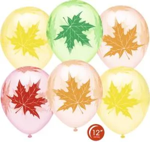 12" Хрустальные листья, ассорти кристалл (Турция/Орбиталь) / 812127-25