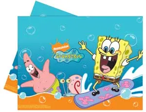 Скатерть "Губка Боб на серфинге" 120 см*180 см.
