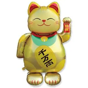AIR 3D Кот Манэки-нэко золотой (ходячий шар)/ 1208-0954