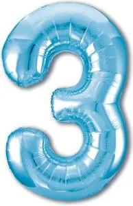 Цифра 3 - 40" Slim Голубой (Россия) / 755280
