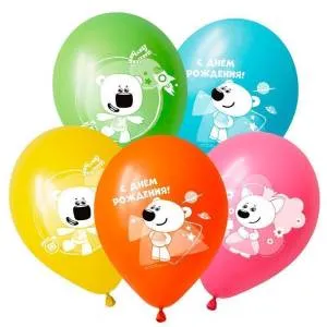 12" Пожелания Ми-ми-мишки новенькие, ассорти пастель (Вьетнам) DECOBAL / 312783-50