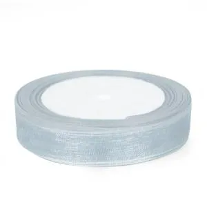 Лента Органза 1.2 см.*22.85 м Серебро /О12ВК38/ О121059