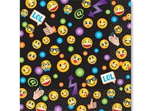 Салфетки Эмоции Смайлик 25см 16шт