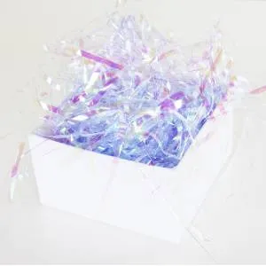 Наполнитель для коробок "Мерцающие феттучини" Сиреневый ПЭТ 50гр. /6231110