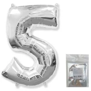 Цифра "5" - серебро в упак/ Flexmetal 1207-3067