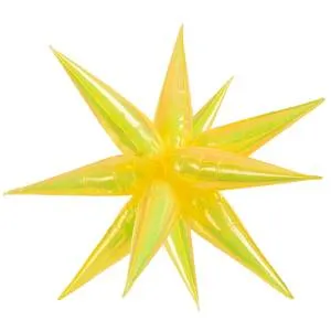 3d Звезда составная 26" Хамелеон, желтый перламутр (Китай) / 24911