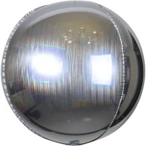 Сфера 3D Текстура полос серебро голография 20" (Китай)/ 550061