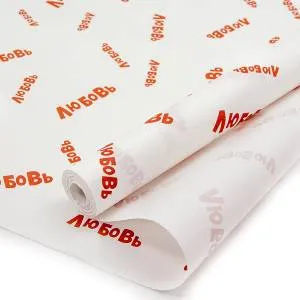 Упак.бумага Крафт 50гр (0,7*10м) Любовь, красный 49010