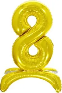 32" Цифра на подставке "8" золото/ Китай 132018