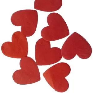 Конфетти для шаров "Сердце" d=4см, 50 гр.