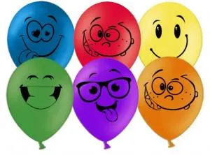 Смайл, ассорти пастель 12" (Китай) 