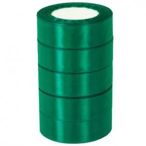 Лента атлас изумрудно-зеленая 25 мм*22,85 м / 25019 /88033481