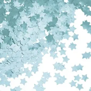 Конфетти фольга звезда "Голубой" хром 1,5 см 50 гр./ 6015451