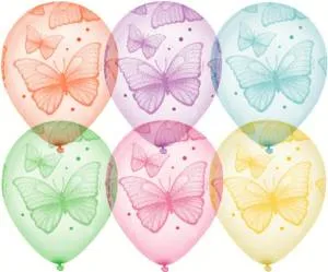 Хрустальные бабочки, асоорти кристалл (25шт) / 612787