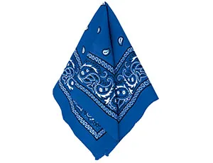 Бандана с рис синяя 50*50см/1501-2846