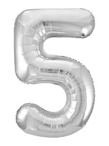 Цифра 5 - 40" Slim Серебро (Россия) / 754559/1207-3826