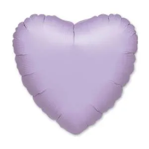 Сердце пастель лиловое 19" (Анаграм) / 1204-0039