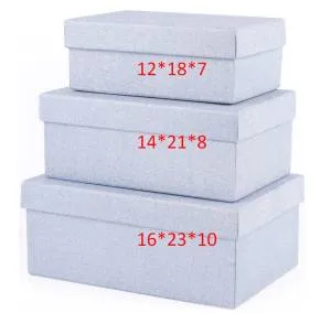 Коробка 16*23*10 см Серебр-гол с блестками / HZ-2237-4