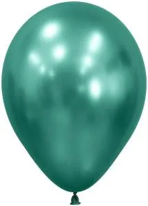 12" Зеркальные шары Рефлекс Аврора грин (Колумбия) / 50 шт