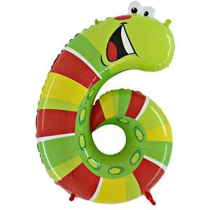 Цифра "6" Гусеница 16"/ Китай