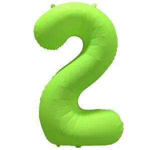 40" Цифра "2" Неон Green / Китай 1207-6144