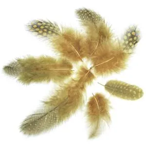 Перья Жемчужные Желтый (80 шт.)